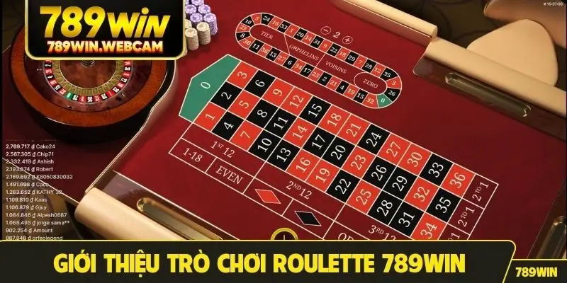 Giới thiệu trò chơi Roulette 789Win