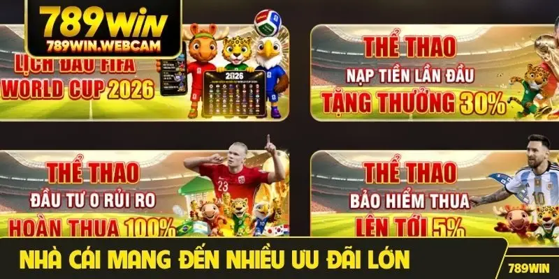 Nhà cái mang đến nhiều ưu đãi lớn